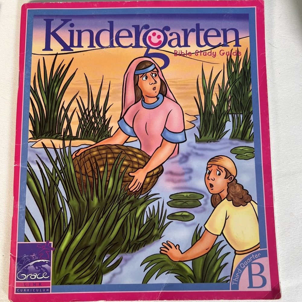 Kindergarten Bible Study Guide - Grace Link Curriculum - 3rd Quarter Book‎ B